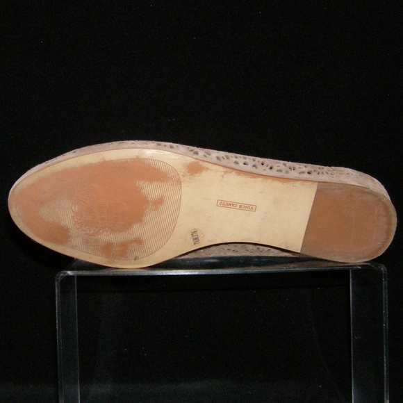 Vince Camuto Lanta tan leather laser cut flat 7.5M - Picture 3 of 8